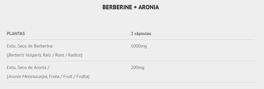 Scientiffic Nutrition Berberine + Aronia 60 cáps.