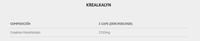 Scientiffic Nutrition Krealkalyn 120 cáps. 750g Creatina
