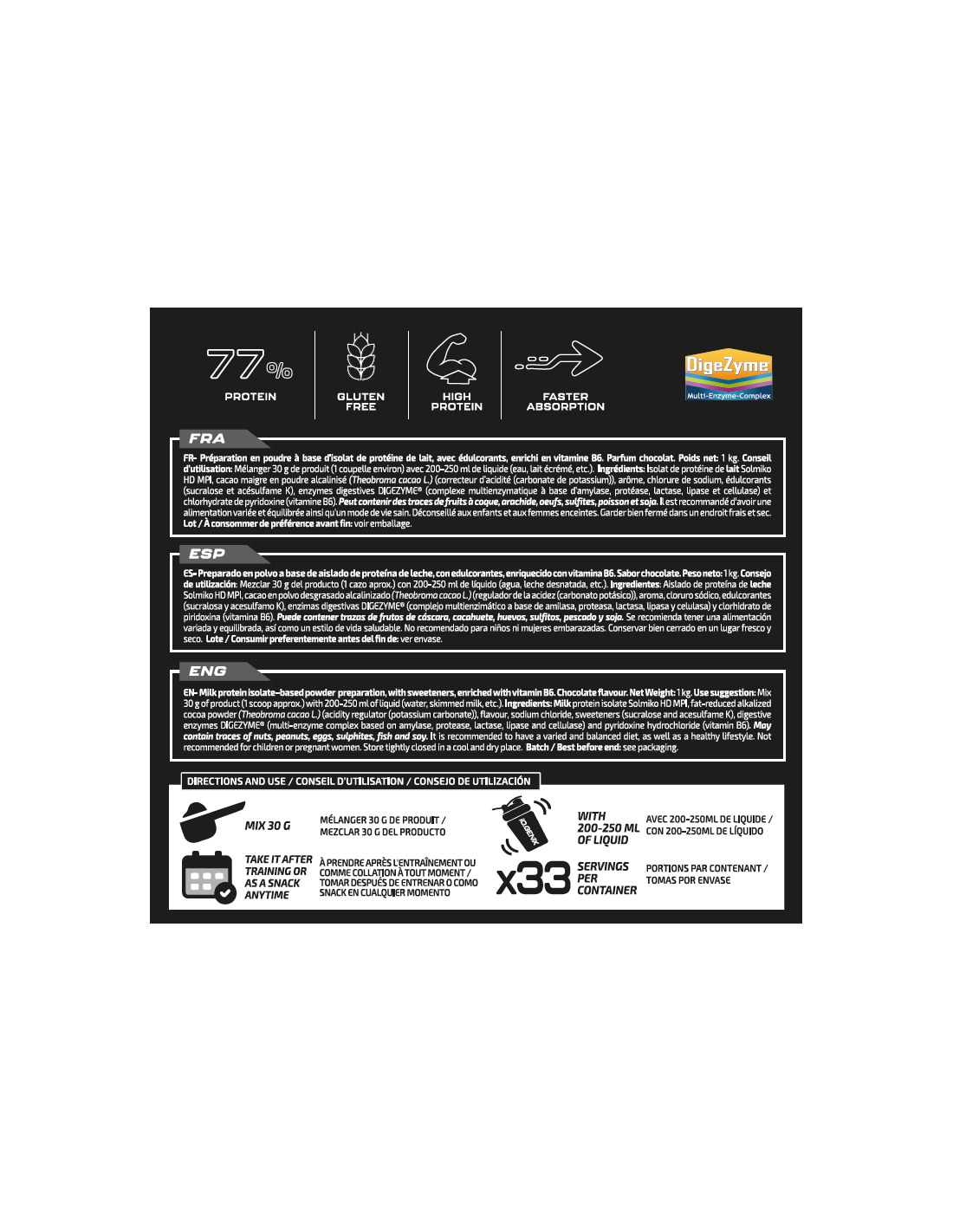Milk Protein Isolate 100% IoGenix